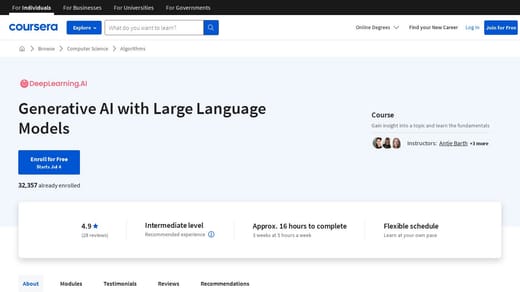 Generative AI with LLMs - DeepLearning.AI Kurs